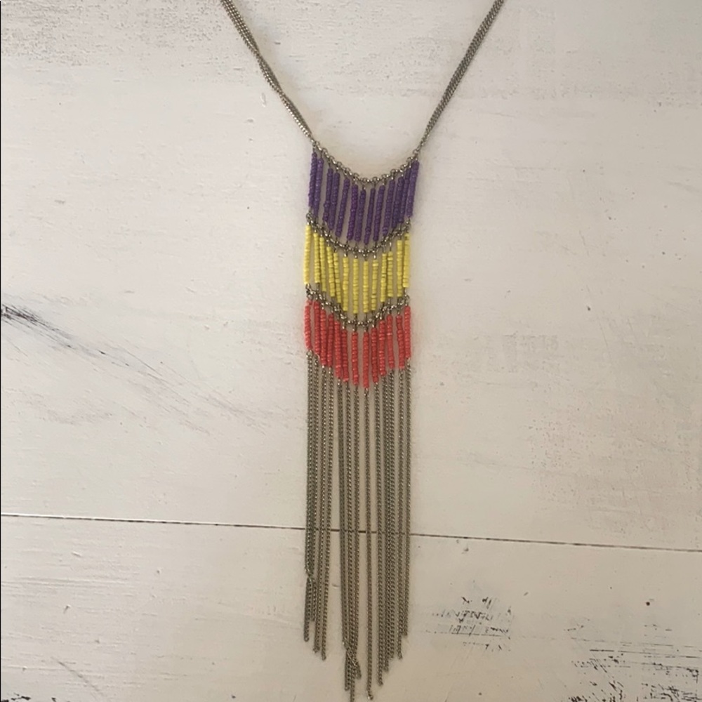 Beaded chain necklace